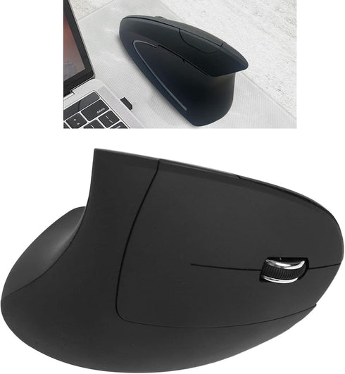 Jectse Ergonomic Vertical Mouse, 2.4G Wireless, Adjustable DPI, Ideal for Gaming and Working