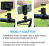 PULUZ Camera Handlebar Mount for Gopro Bike Motorcycle Mount, Aluminum Bicycle Camera Adapter Mount Holder for GoPro Hero 12/11/10/9/8/7 All Model/DJI OSMO Action Camera Accessories
