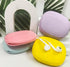 Silicone Headphone Organizer - Data Cable Storage Case - Mini Key Box - Portable Wired Headset Storage Bag (Purple-Yellow-Pink-Blue)