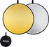Selens 2 in 1 Foldable 17inch/45cm Light Reflecto,Collapsible Disc Photography Reflector Silver,Gold for