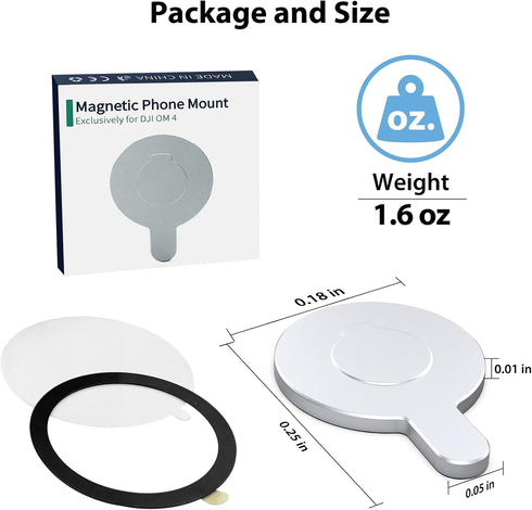 DJI Magnetic Ring Holder Clamp for Magsafe DJI OM 6 5 4 SE Magnetic Adapter Mount