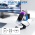 Aluminum Alloy 3 in 1 Wireless Charger Stand - Mag-Safe Compatible with iPhone 15/14/13/12, iWatch, AirPods (Cable