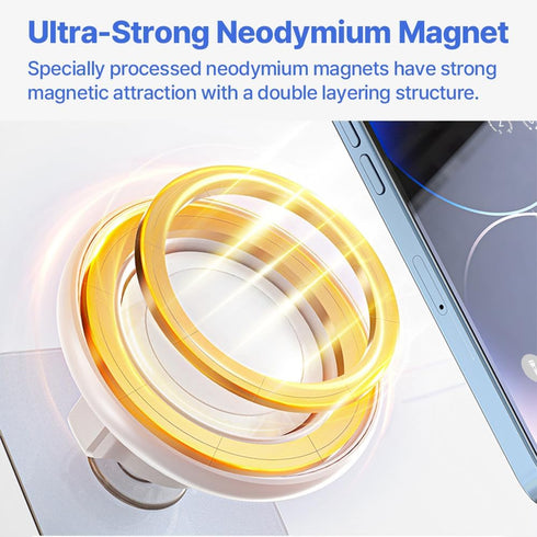 Orsene 360 for MagSafe Wall Mount Magnetic Phone Holder Includes All Smartphone Compatible Rings (Self-Adhesive)