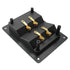 1PC Copper 4-Position Terminal Junction Box, Post 4 Speaker Wall Plates for Car/Home Audio Connectors