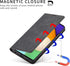 ZZXX Galaxy A52 5G Case Wallet with Card Holder, Magnetic Soft Leather Flip Fold Case, Black, 6.5 Inch
