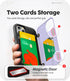 GOOSPERY iPhone 12/12 Pro Card Holder Wallet Case, Protective Dual Layer Bumper Phone Cover with Hidden Mirror
