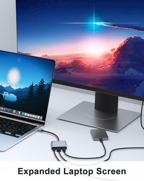 Gmeaou 15, USB C to HDMI Adapter for iPhone USB-C Digital AV Multiport, hdmi to USB c, Laptop Docking Station