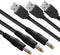 SIOCEN 3 Packs 4FT USB 2.0 A Male to DC 4.0mm x 1.7mm 5 Volt DC Barrel Jack Power Cable for Electronics