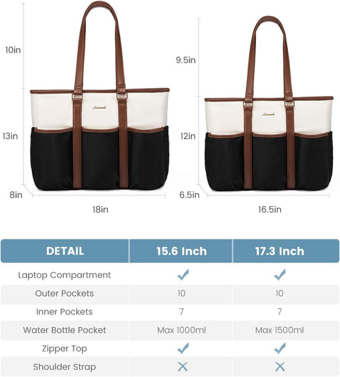 LOVEVOOK Teacher Tote Bag for Women Work, Nurse Laptop Bag for Women, Utility Everything Tote