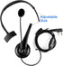 Retevis Overhead Walkie Talkie Headset with Boom Mic, 2 Pin, for RT22, RT68, RT21, H-777, RT27, RT86, RB26, RB68,