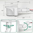 240-Degree Replacement Motion Detector - Adjustable Time & Detection Sensitivity for Security Floodlight, White