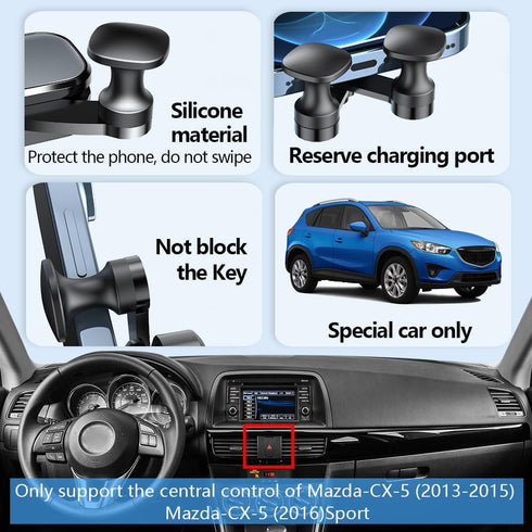 Car Phone Holder Mount for Mazda CX-5 2013-2016, Auto Accessories Interior Decoration Mobile Bracket