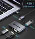 vienon 4 1 4K 1080P 3.0 5Gbps, 100W USB C to HDMI VGA Adapter for Dual Monitor, in USB C Hub with HDMI, VGA, USB PD