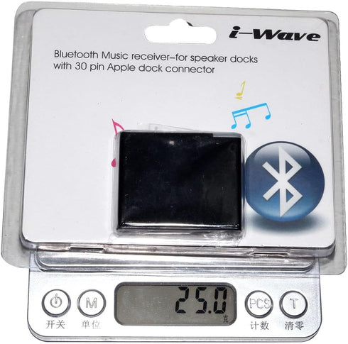 VR Robot 30 Pin Bluetooth Receiver, Low Latency Adapter for iPod iPhone Music Docking Stations, Not for Car