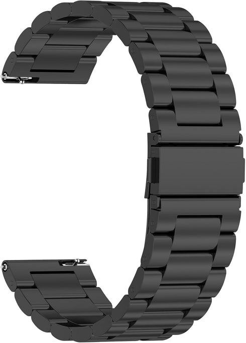 Smart Watch Bands Compatible with Amazfit Bip 5 Solid Stainless Steel Strap Women Men Wristband Metal Watch Link Band for Amazfit Bip 5