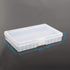 PNGKNYOCN Battery Storage Box, Portable Organizer Holds 48 AA Batteries, Insulative Clear Plastic