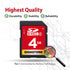 Gigastone 4GB SD Card 2 Pack, SDHC Class 4 Memory Card for Photo, Video, Music, Voice File, DSLR Camera, Camcorder,