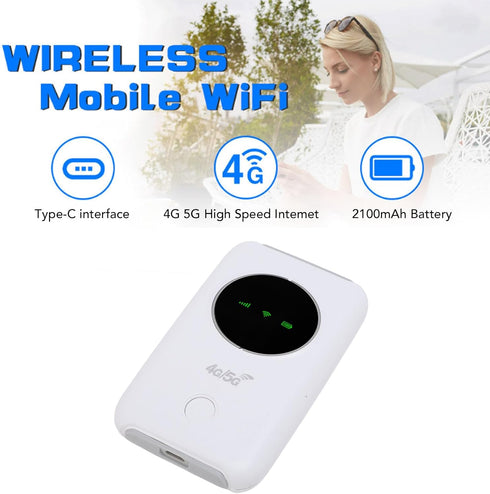 Tangxi 4G/5G 300Mbps 10 WiFi Hotspot, High Speed Unlocked USB WiFi Modem with SIM Card Slot, Support Users, Wireless