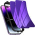 Privacy Screen Protector for iPhone 14 Pro Max (2 Pack) - Purple Soft PET, Anti Spy/Anti Blue Light, Case Friendly