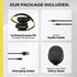 PowerLocus Bluetooth Over-Ear Headphones, Wireless and Wired Headsets with Built-in Mic, Foldable, Micro SD/TF, FM for