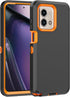 Moto G Stylus 2023 5G Case, with Built in Screen Protector, Heavy Duty Drop Protection, Orange