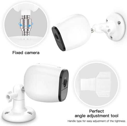 Latest Version Indoor/Outdoor Security Wall Mount for All Arlo Cameras, Wyze Cam Pan/V3, eufyCam 2 - 2 Pack, White