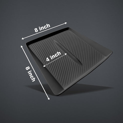 BestEvMod for Refreshed Model 3 Highland Center Console Phone Charge Area Silicone Mat Non Slip Silicone Pad Compatible with 2024 Refreshed Tesla Model 3 Highland Accessories (Black) by BestEvMod