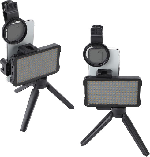 ZJchao 52mm Reduce Reflected Light Device, CPL Lens Filter, Rechargeable Fill Light for Photography, Live Streaming