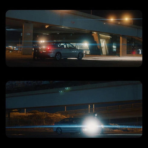 Prism Lens Filter 82mm, Starlight Glare Filter for Anamorphic Lens Flare Effect (Blue Linear Flares)