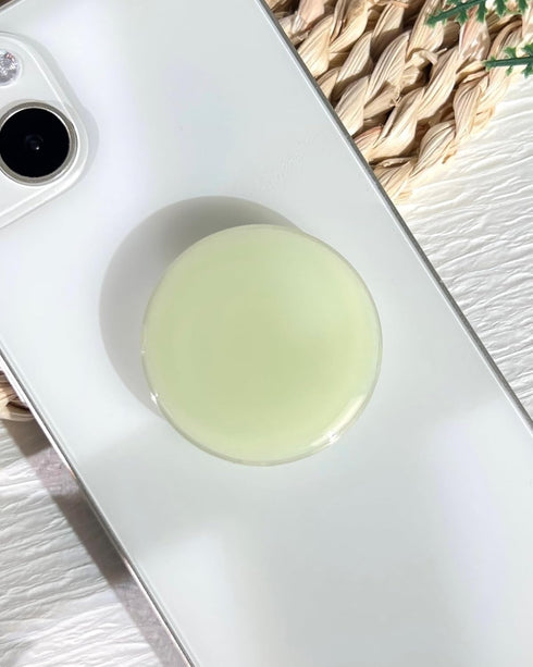 Solid Color Phone Grip Stand - Cute Resin Clear Cell Phone Holder, Handmade Expandable Collapsible Accessory, Phone