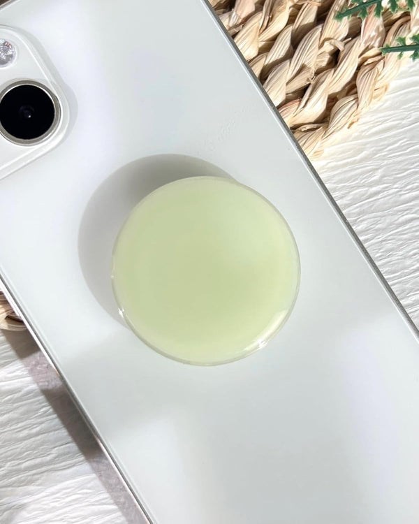 Solid Color Phone Grip Stand - Cute Resin Clear Cell Phone Holder, Handmade Expandable Collapsible Accessory, Phone
