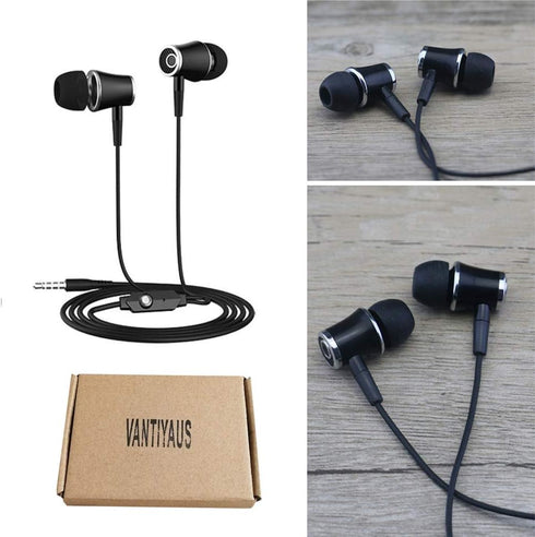 In-Ear Earbud Headphones - Earphone for Kindle Fire, Galaxy S8+, Note 8, Fire HD, Ergonomic Comfort-Fit
