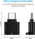 Seminer TF Card Reader, Micro SD Card Reader, Type C TF Memory Card Reader Adapter with USB C to USB Adapter Compatible