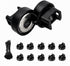 Generic Heavy-Duty Magnetic Zip Tie Mounts,10Pcs Multipurpose Cable Holder with Nylon Cable Ties