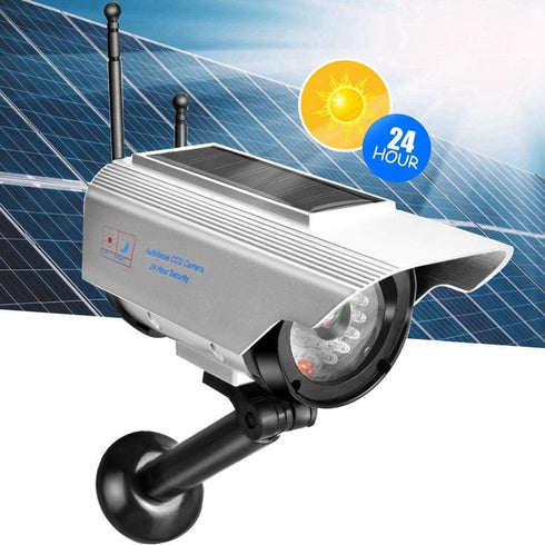 Sonew Fake Camera, Solar Power LED Dummy Security Camera for Indoor and Outdoor Surveillance