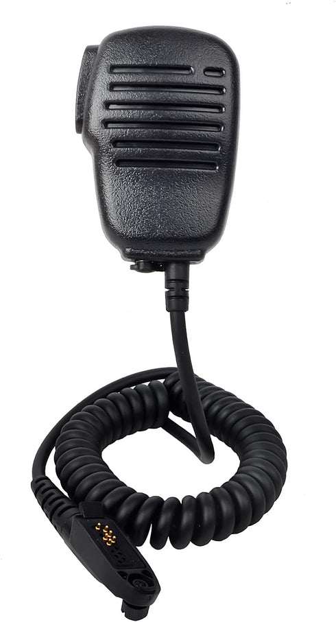 HYS Heavy Duty Shoulder Speaker Microphone - Walkie Talkie Remote Speaker Mic with 3.5mm Audio Jack Replacement
