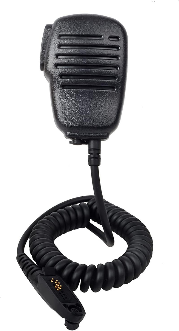 HYS Heavy Duty Shoulder Speaker Microphone - Walkie Talkie Remote Speaker Mic with 3.5mm Audio Jack Replacement