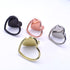 2 Packs Love Heart Shaped Cell Phone Ring Holder Stand, 360 Degree Rotation Finger Ring Kickstand (Rose Gold)