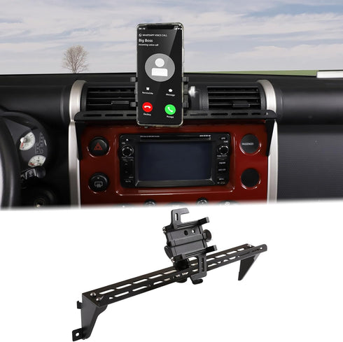 Car Instrument Panel Track Mobile Phone Holder for Toyota FJ Cruiser 2007-2021, Multifunctional Phone Holder