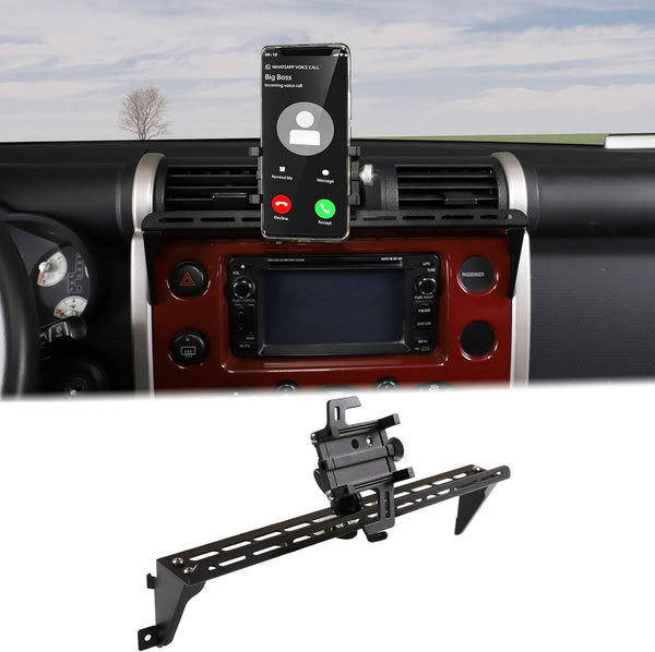Car Instrument Panel Track Mobile Phone Holder for Toyota FJ Cruiser 2007-2021, Multifunctional Phone Holder