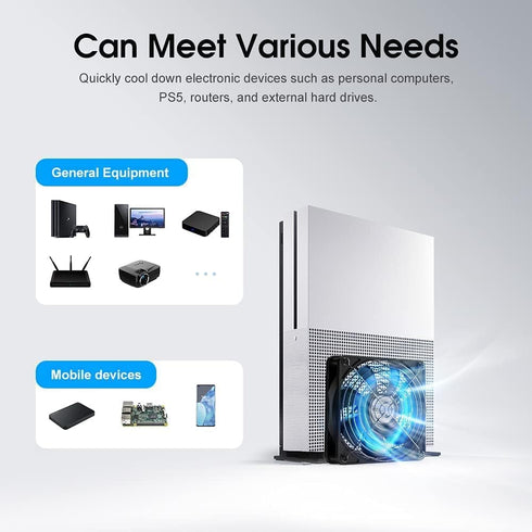 ELUTENG 120mm 3 5V 1500PRM Fan With Speed USB Powered Case Fan Gaming PC Portable Cooling Suitable for Tablet TV