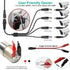 Wefomey 3V~24V 3A 72W 3V 5V 9V 12V 18V 20V 24V 100V-240V 14 4-Way Universal Power Supply Adjustable Variable AC/DC