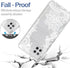 Galaxy A42 5G Phone Case, Tempered-Glass Screen Protector, Cute Clear Mandala Pattern Full Body Cover