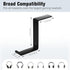 Headphone Holder for Monitor, Premium Metal Headset Stand, 3M Sticky Hanger Hooks Hold 10Lbs, Mount for Airpods Max and