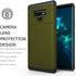 Galaxy Note 9 Case, Heavy Duty Shockproof Rubber Hybrid Rugged Hard Back Cover with ID Credit Card Slot Holder, Army