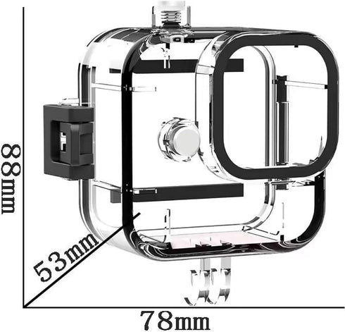 Waterproof Case for GoPro Hero 11 Black Mini, Underwater Diving Case for 45M Depth