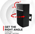 Sound Bass Wall Mount for Bose SoundTouch 10 Speaker, Black, 2.5mm Steel, Swivel +40 to -40, Tilt +3 Up, -35 Down