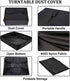 NUENSS-RO Record Player Turntable Dust Cover, Compatible with Nostalgic 6-in-1/8-in-1 Bluetooth Record Player (Black)