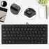 Wired Mini Japanese Keyboard, USB Ergonomic Ultra-Thin 78 Key for Desktop, Computer, PC Gamers (Black)