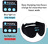 Bluetooth Sleep Mask Wireless Headphones, 3D Eye Mask for Side Sleepers, Blackout Eye Mask with Speakers